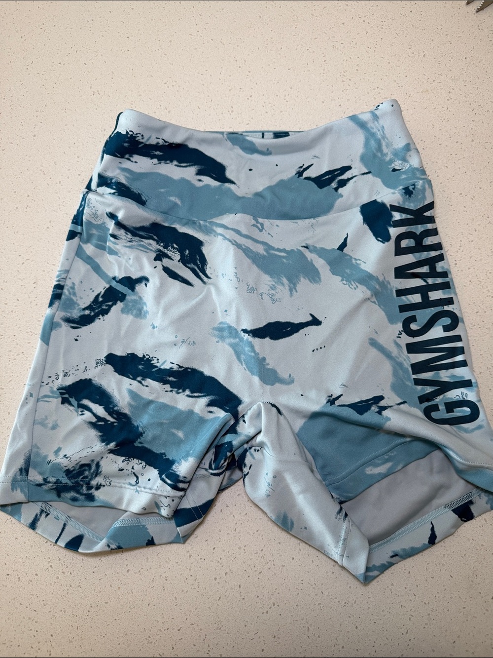 Gymshark OG Power Shorts - Blue Marble
